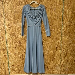 Vintage 70s St. Gillian by Kay Unger Elegant Maxi Floor Length Dress